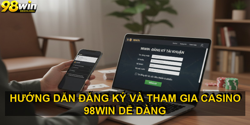 Hướng dẫn đăng ký và tham gia CASINO 98WIN dễ dàng