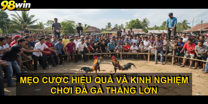 Mẹo Cược Hiệu Quả và Kinh Nghiệm Chơi Đá Gà Thắng Lớn