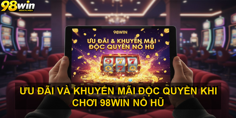 Ưu đãi và khuyến mãi độc quyền khi chơi 98win nổ hũ